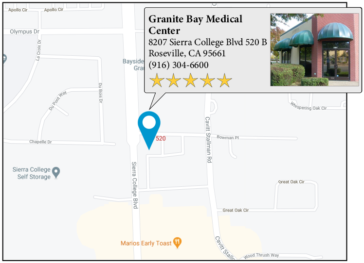 Granite Bay Medical Center's location on google map